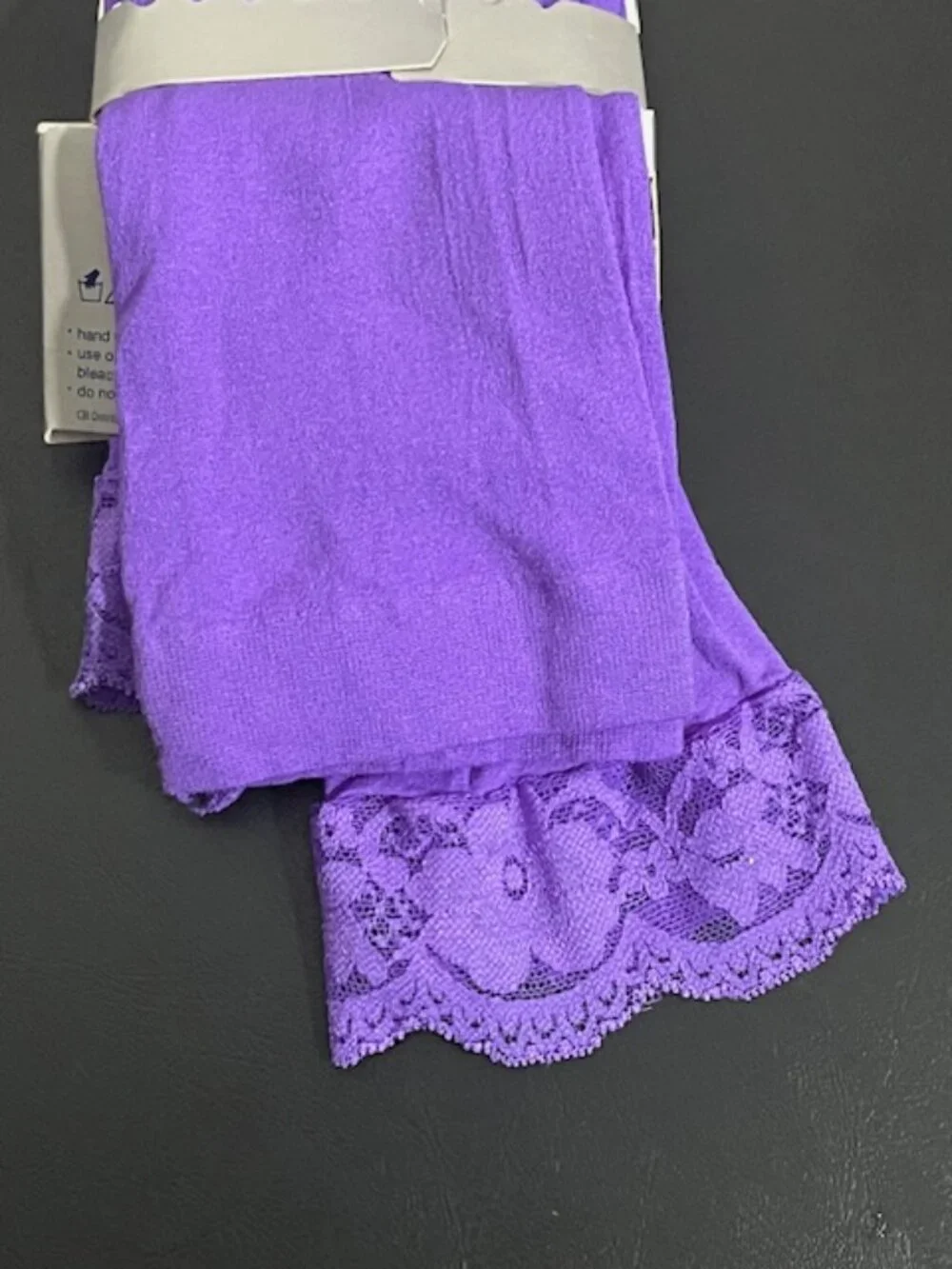 Icing Footless Tights Purple Size S/M
